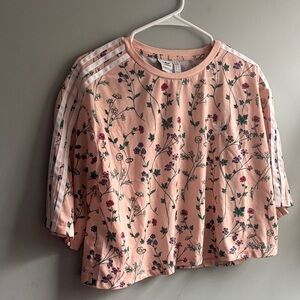 adidas floral tee